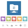 FTP sort ascending flat white icons in square backgrounds. 6 bonus icons included. - FTP sort ascending flat white icons in square backgrounds