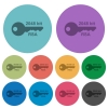 2048 bit rsa encryption darker flat icons on color round background - 2048 bit rsa encryption color darker flat icons