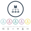 Save file as multiple format flat color icons in round outlines - Save file as multiple format flat color icons in round outlines. 6 bonus icons included.