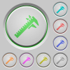 Caliper push buttons - Caliper color icons on sunk push buttons