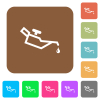Oiler rounded square flat icons - Oiler flat icons on rounded square vivid color backgrounds.