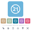 Not allowed under 21 white flat icons on color rounded square backgrounds. 6 bonus icons included - Not allowed under 21 flat icons on color rounded square backgrounds