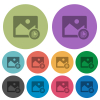 Copy image color darker flat icons - Copy image darker flat icons on color round background