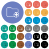 Add new directory round flat multi colored icons - Add new directory multi colored flat icons on round backgrounds. Included white, light and dark icon variations for hover and active status effects, and bonus shades.