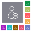 Remove user square flat icons - Remove user flat icons on simple color square backgrounds