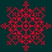 Geometric grid pattern. Design for needlework and any decorative purposes. - Rosette