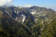 Patches of snow on the mountain - Patches of snow