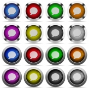 Set of Blog comment glossy web buttons. Arranged layer structure. - Blog comment glossy button set