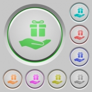 Gifting color icons on sunk push buttons - Gifting push buttons - Large thumbnail