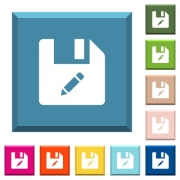 Rename file white icons on edged square buttons in various trendy colors - Rename file white icons on edged square buttons - Large thumbnail