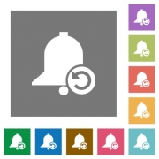 Reminder restore flat icons on simple color square backgrounds - Reminder restore square flat icons