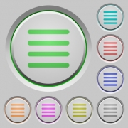 Text align justify color icons on sunk push buttons - Text align justify push buttons