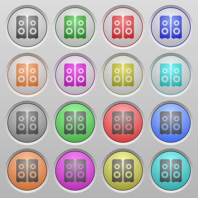 Set of speakers plastic sunk spherical buttons. - Free image
