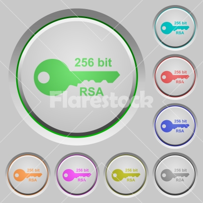 256 bit rsa encryption push buttons - 256 bit rsa encryption color icons on sunk push buttons