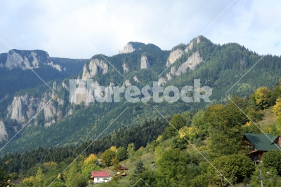 Beautiful mountainside - A beautiful mountain with houses