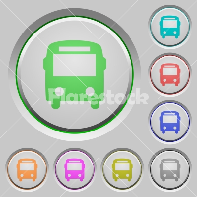 Bus push buttons - Set of color bus sunk push buttons.