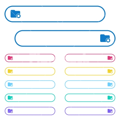 Certified directory icons in rounded color menu buttons - Certified directory icons in rounded color menu buttons. Left and right side icon variations.