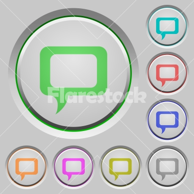 Comment push buttons - Set of color comment sunk push buttons.