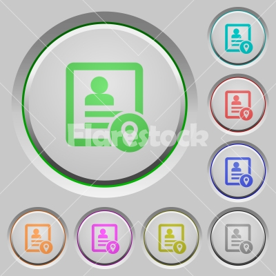 Contact location push buttons - Contact location color icons on sunk push buttons