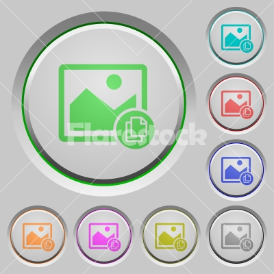 Copy image push buttons - Copy image color icons on sunk push buttons