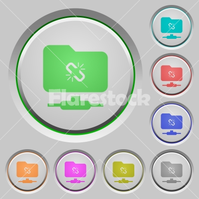 FTP connection lost push buttons - FTP connection lost color icons on sunk push buttons