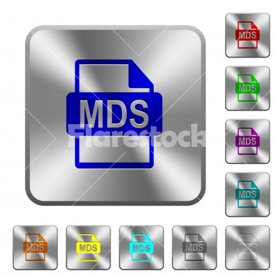 mds file format rounded square steel buttons stock vector flarestock mds file format