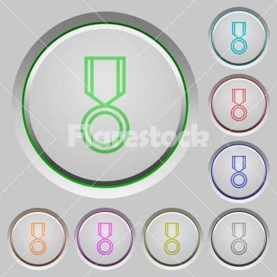 Medal push buttons - Medal color icons on sunk push buttons