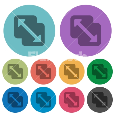 Merge shapes color darker flat icons - Merge shapes darker flat icons on color round background