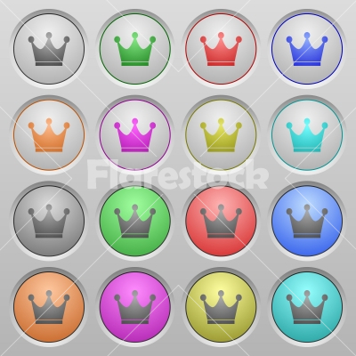 Premium services plastic sunk buttons - Set of Premium services plastic sunk spherical buttons.