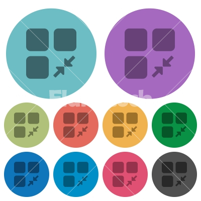 Reduce component color darker flat icons - Reduce component darker flat icons on color round background
