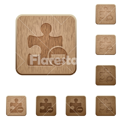 Remove plugin wooden buttons - Remove plugin on rounded square carved wooden button styles