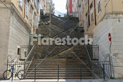 Staircase - Stairs between two buildings in Trieste
